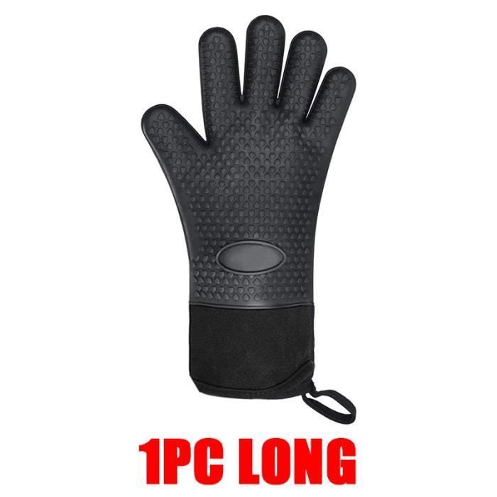 Gants De Cuisine En Silicone,1 Paire De Gants De Cuisine Doubles