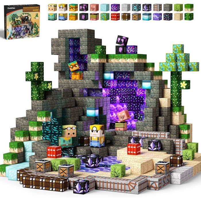 Blocs de Construction Magnétiques - DUOKU - XL20-004 - 100 pièces - Pour Enfants de 3 ans et Plus - Plastique - Jeux - Jouets