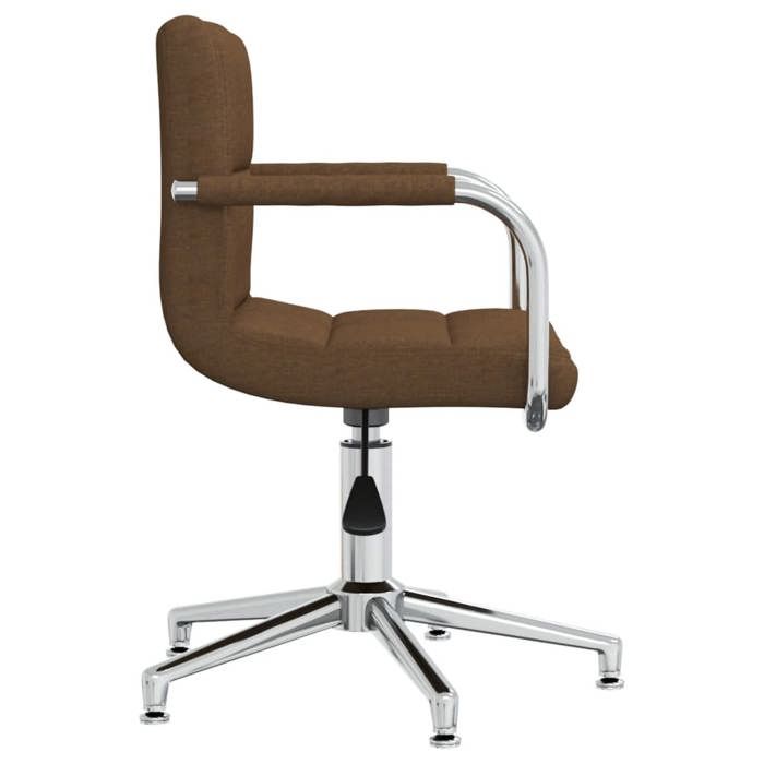 Chaise pivotante de bureau - WIENS - Marron - Tissu polyester - 48 x 47 x (745-885) cm - Pivotement à 360 degrés
