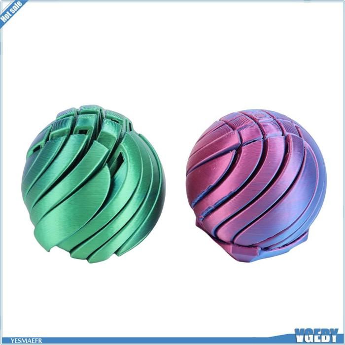 2 Jouets Sensoriels Portables Anti-stress – Rouleaux à Picots 3D – PLA Imprimé – Concentration