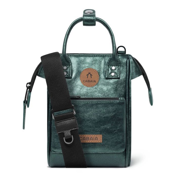 Sac à épaule bandoulière - CABAIA - Adventurer Iridescent Nano Bag Lucerne - vert foncé - 13x19x7 cm - 100% polyuréthane