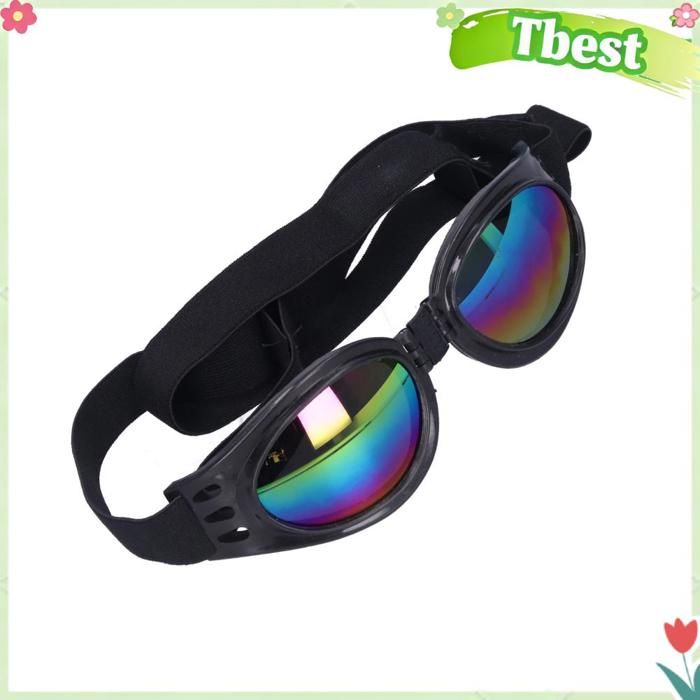 Tbest Lunettes de soleil pour animaux de compagnie Lunettes de Soleil Animaux de Compagnie Lunettes de UV animalerie blouson Noire