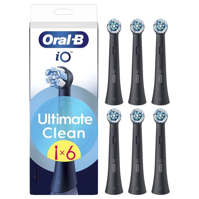 Brossettes Oral B iO Ultimate Clean noires 6 pièces Originales
