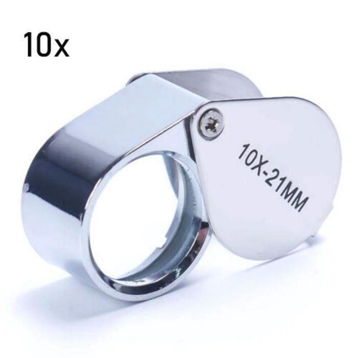 TMISHION Loupe de boucle pour les yeux 10X Bijoutiers Loupe Loupe En TMISHION Loupe de boucle pour les yeux 10X Bijoutiers Loupe Loupe En