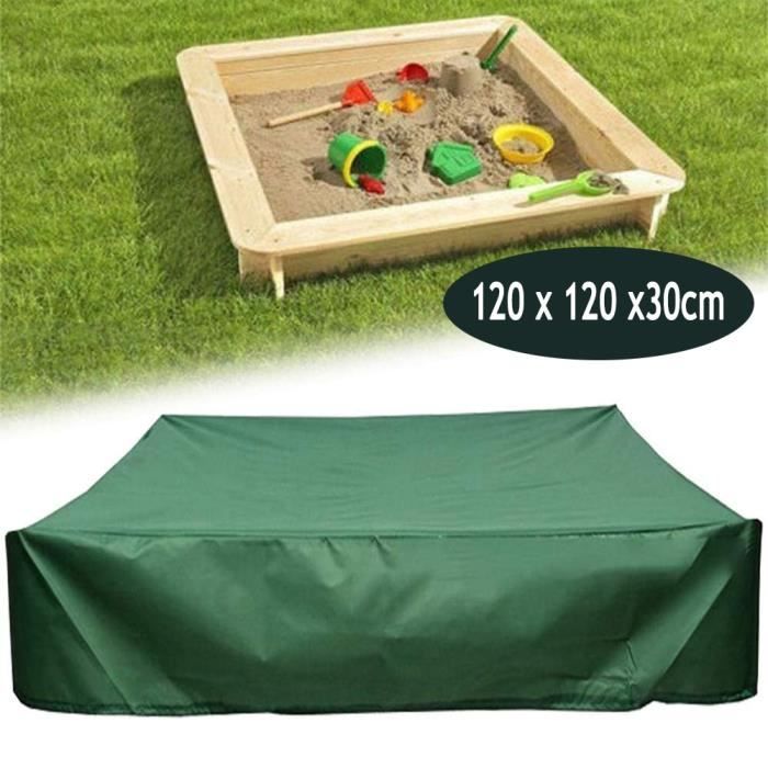 Housse De Protection Pour Bac à Sable – Ronde 100x15 Cm – Imperméable Oxford 210D, élastique, Anti-poussière Et Anti-pluie