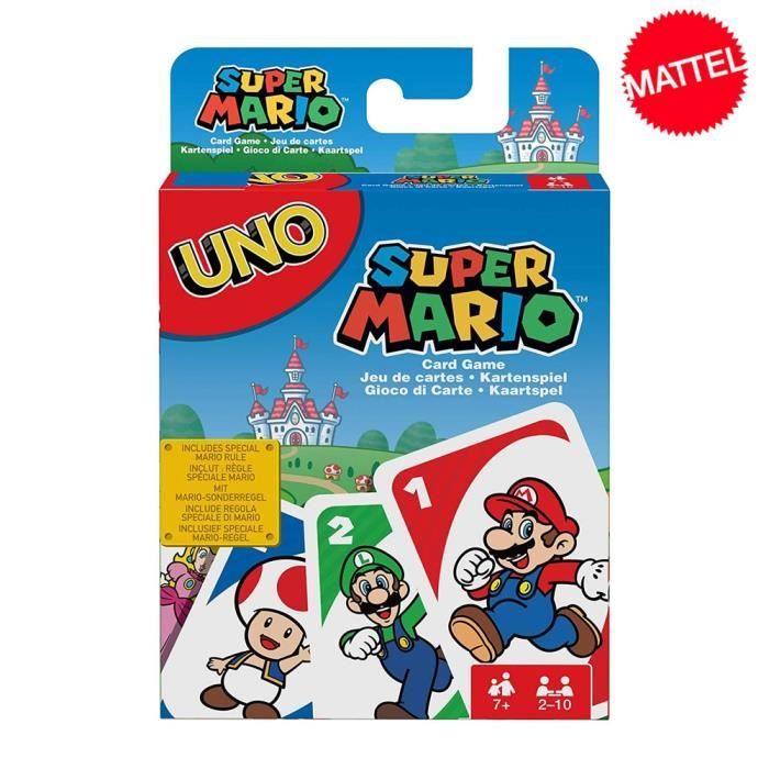 Mattel Jeux Uno Super Mario Jeu De Cartes Famille Drole Divertissement Jeu De Societe Poker Enfants Jouets Cartes A Jouer Cdiscount Bricolage