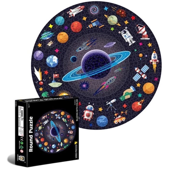 Puzzle 1000 pièces adulte - Londres 8 bits rétro - Carton 100 % recyclé - Niveau 3 Bopster