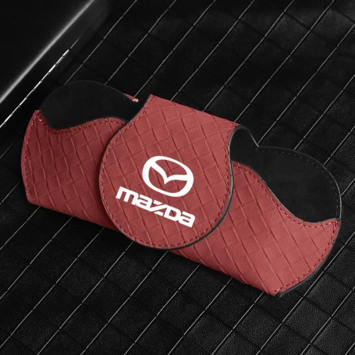 Rouge - Voiture Intérieur Lunettes Clip Pare-soleil Automatique  Porte-lunettes Pour Mazda 3 Cx5 6 Bk Gh 2 Cx3