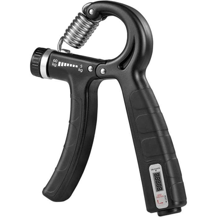 Entraîneur De Force De Préhension électronique - Réglable 5-100 Kg - Pour Avant-bras Et Doigts