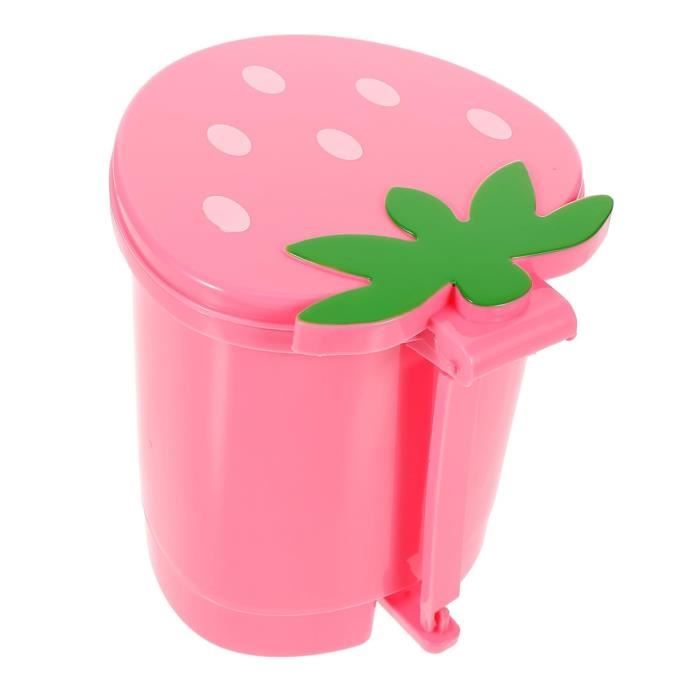 Mini Poubelle De Bureau Amosfun - Lot De 4, En Métal Argenté, Avec Couvercle, Compacte Pour Bureau, Salle De Bain, Voiture - 3