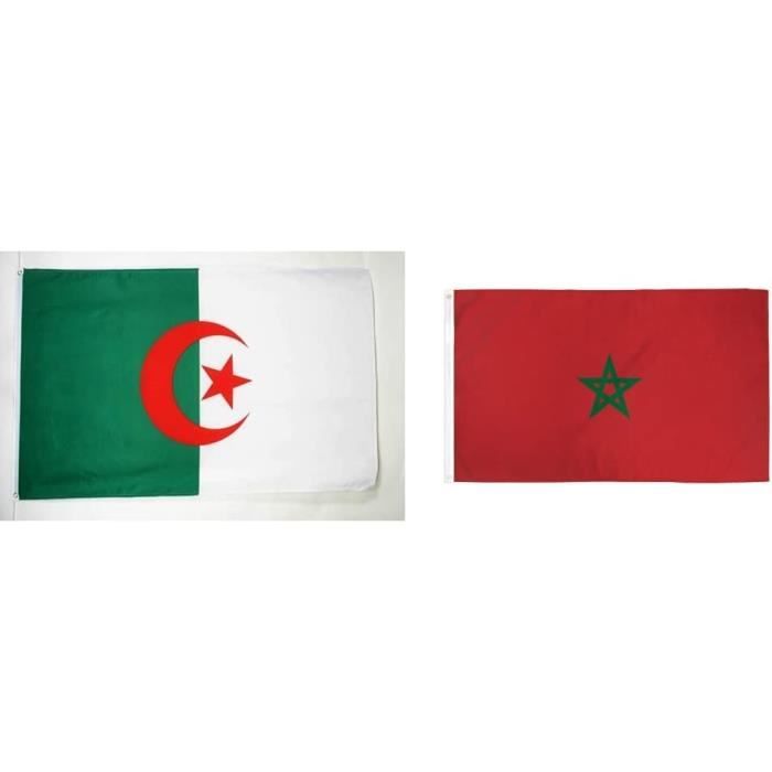 Stormflag Drapeau Algérie 90x150 Cm – Polyester 90g Œillets Métalliques Double Couture