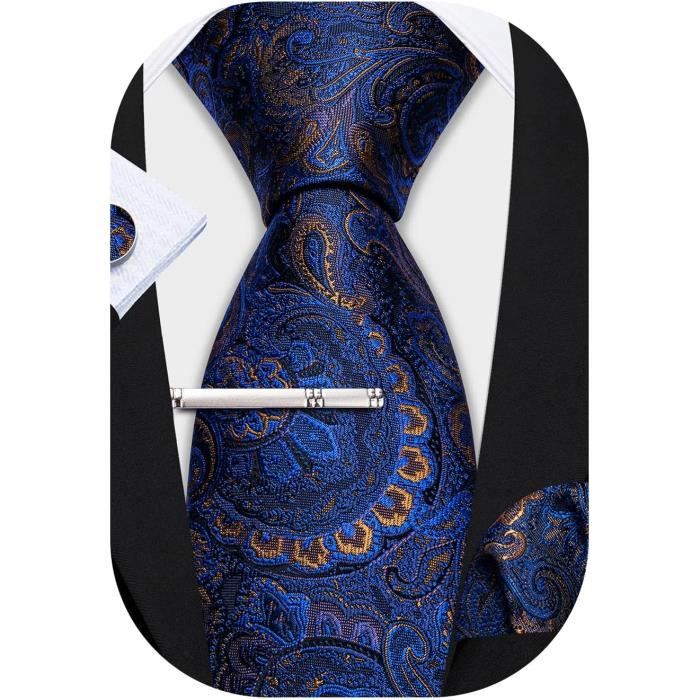 ZMIN Gilet Homme Gilet Cravate Pochette Boutons De Manchette