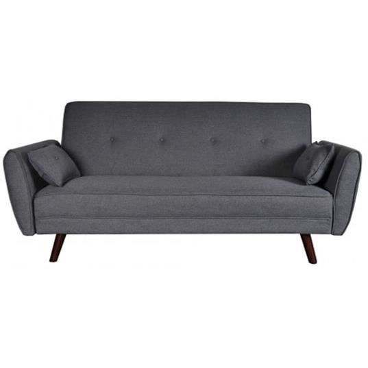 Canapé lit - WEBER INDUSTRIES - LOKI - Convertible - 2 places - Gris clair Canapé lit - WEBER INDUSTRIES - LOKI - Convertible - 2 places - Gris clair