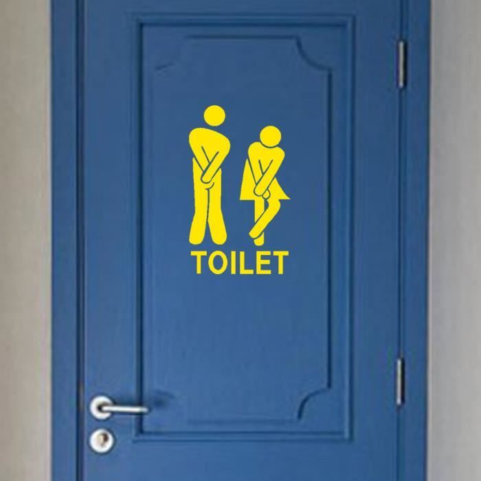 Bricolage amovible Homme Femme d'eau Toilette Salle de bains WC