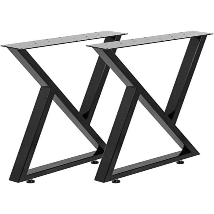 Pieds De Table Basse En Métal Noir - Hauteur 16 Pouces - Base Industrielle