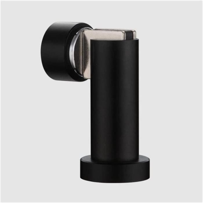 Butée De Porte Sol Aimantée CYLINDRIQUE, Aluminium Argent