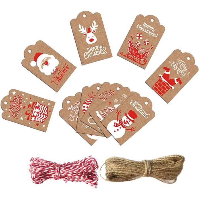 100 Étiquettes Cadeaux En Papier Kraft Marron Rectangulaires - Pour Produits, Packaging DIY