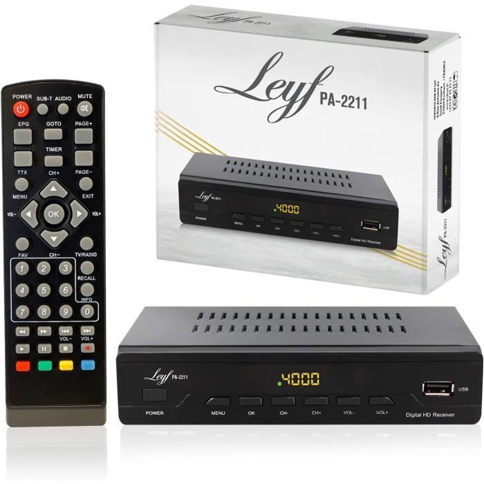 Décodeur TNT HD Bestyks - Tuner HDMI Péritel - Support WiFi Et Dolby - Full HD 1080p - Enregistrement USB