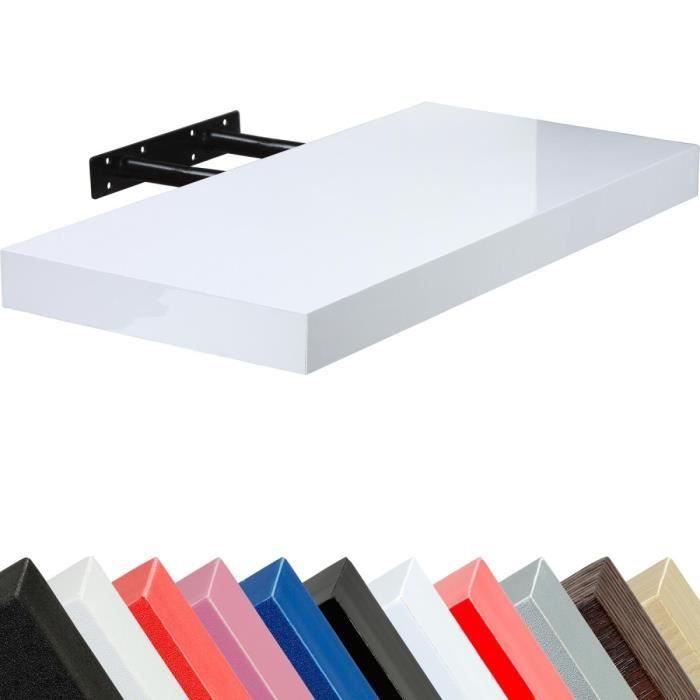 Stilista Etagere Murale Volato Longueur 70cm Blanc Brillant Cdiscount Maison