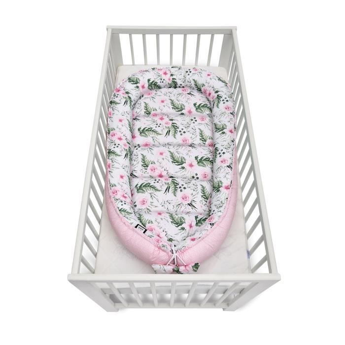 JUKKI Réducteur de lit bébé, Cocon de Sommeil pour nouveau-né nourrisson,  Baby Nest, coussin de voyage portable [Gris & Blanc] - Cdiscount  Puériculture & Eveil bébé