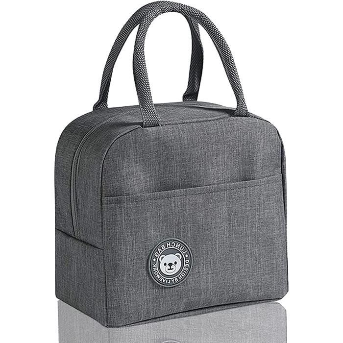 Sac Isotherme Repas 6L KILDOWS - Pliable, Imperméable, Feuille D'Aluminium - Pour Bureau, École, Pique-nique