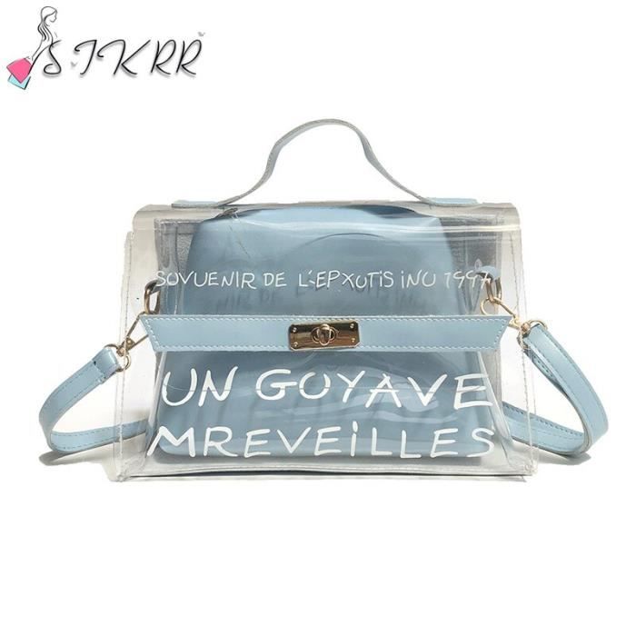 sac transparent luxe