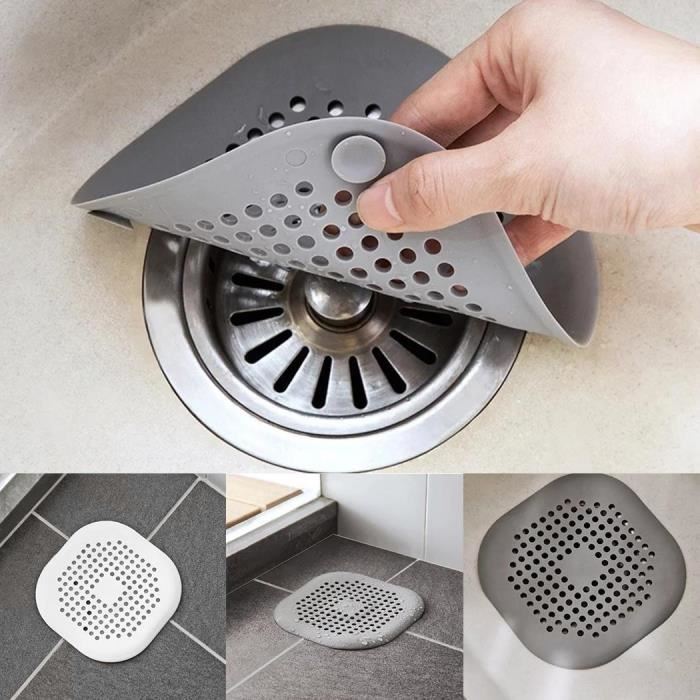 1pc Rose Outfall Couverture Catcher Cheveux Stopper Eau /évier de Cuisine Passoire Bouchon de vidange Filtre Douche Anti-Colmatage Bassin Salle de Bains Accessoires