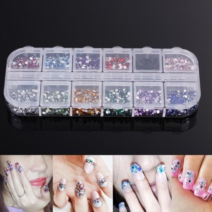 3000pcs Strass Deco Pour Ongles Faux Naturels Gel Uv Vernis 12 Colores 1 5mm Achat Vente Stickers Strass 3000pcs Strass Deco Pour Cdiscount