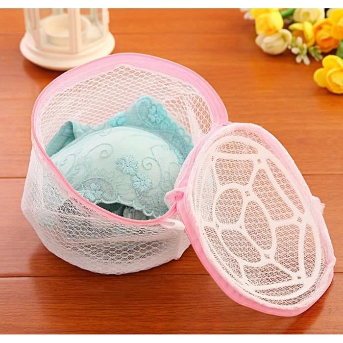 Sac Linge Lavable Machine 18x20cm - Filet Protection Soutien-gorge Et Délicats - Fermeture éclair Anti-accrocs