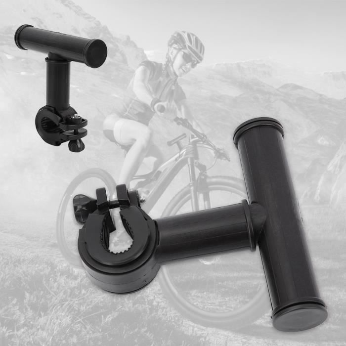 Rallonge De Guidon Vélo Universelle - Support Pour Téléphone, GPS, Phare - Alliage Alu - Double Pince