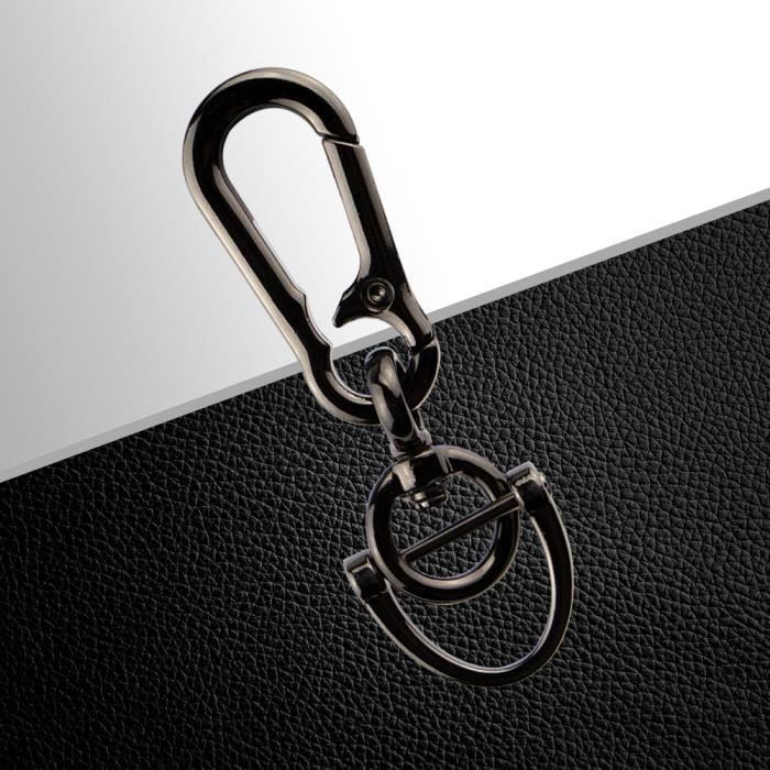 Porte-clés Dolce&Gabbana Noir Et Rouge - Cuir Et Laiton, Logo DG | Neuf Avec étiquettes