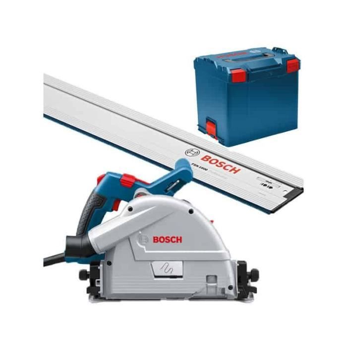 Scie plongeante GKT 55 GCE + Rail 140 cm FSN 1400 JK BOSCH PRO 0615990M9D