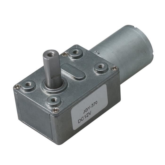 Moteur à vis sans fin à turbine à couple élevé JGY370 DC12V 6RPM 8mm Cdiscount Bricolage