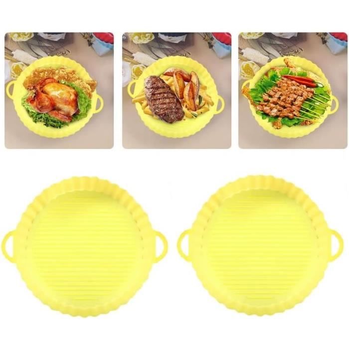Grille Anti-Éclaboussures En Silicone Pour Friteuse à Air Ninja FN101EU - 2 Pièces Avec Dessous De Plat - Réutilisable & Lavable