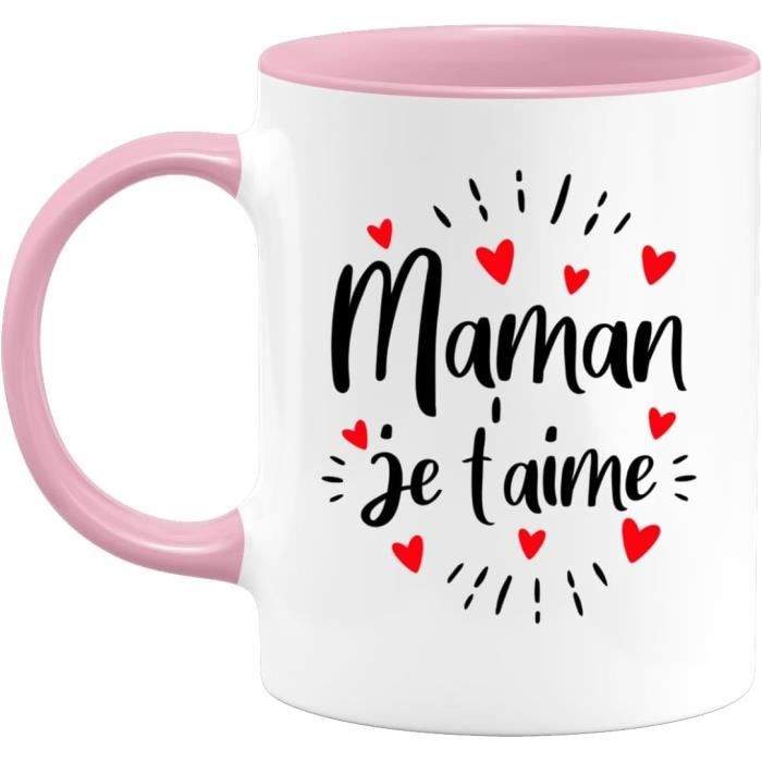 Mug Maman Je T'Aime - Cadeau Maman Original - Idée Cadeau Pour ...