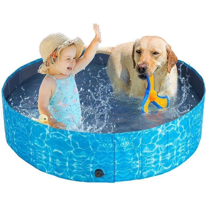 Piscine Pour Chien Pliable Baignoire Douche Bassin Jeu Pour Enfants Chien Chat Animal Exterieur Bassin 80xcm Cdiscount Animalerie