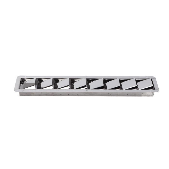 Grille D'Aération 8 Fentes Acier Inoxydable Pour Bateau - Ventilation Marine Performante