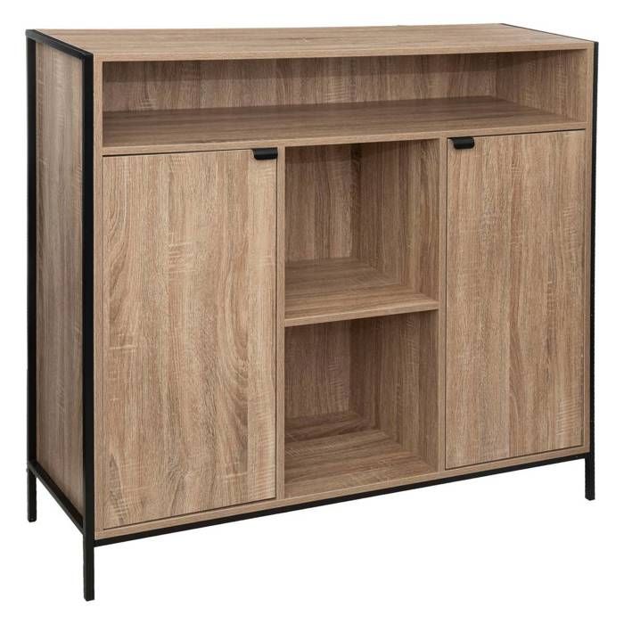 Buffet 2 portes Aliaj effet chêne naturel - 5 five simply smart