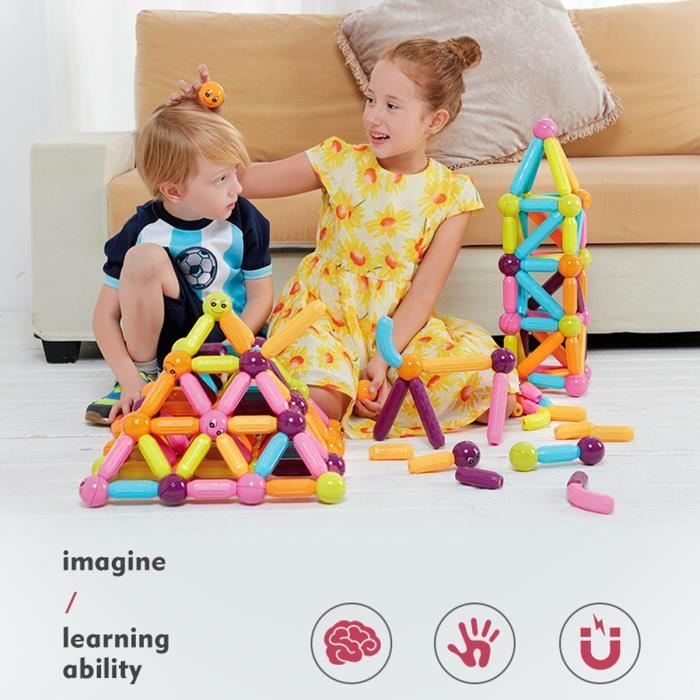 1X 6 Pièces Magnétique Montessori Enfants Préscolaire Éducatif En Plastiq 8T 