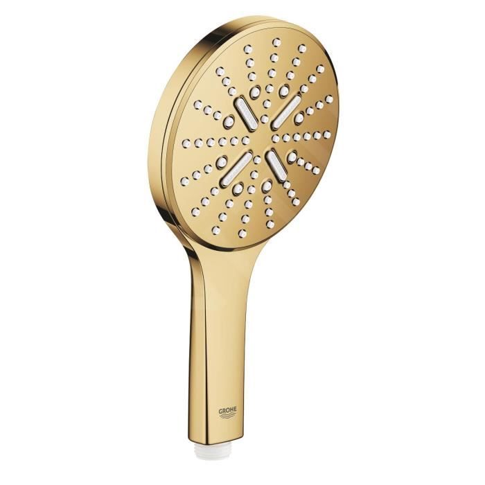 Grohe Rainshower Smartactive 130 Douchette à main 3 jets, Cool Sunrise (26574GL0)