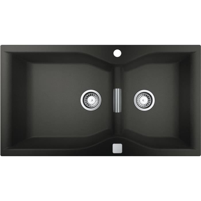 Evier de cuisine - Quartz composite - Gris granite - A encastrer par le dessus - GROHE K700 - 31658A