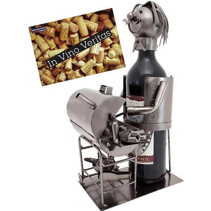BRUBAKER Porte-bouteille de vin Justitia avec serpent