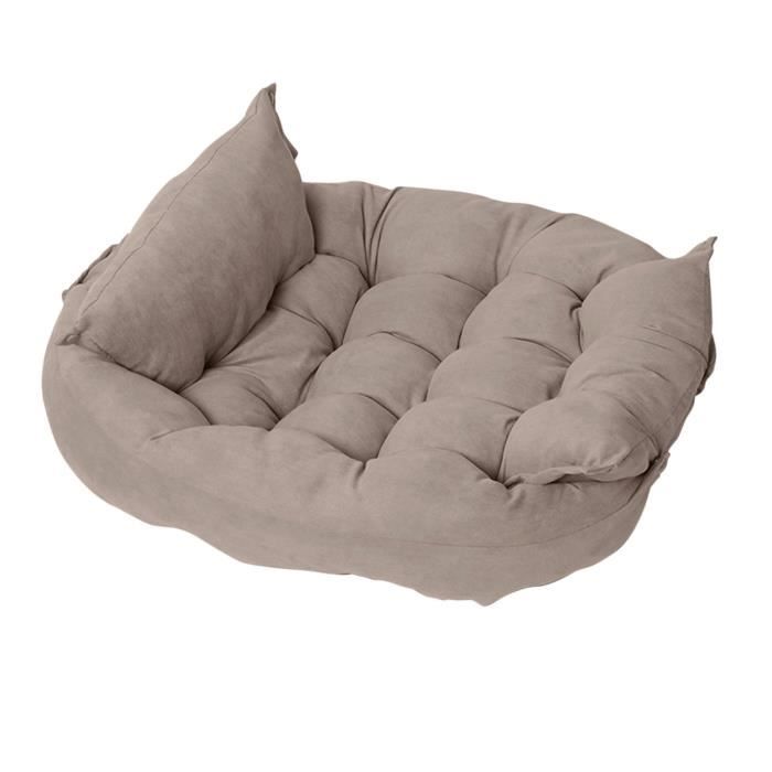 Comparer les prix de Canapé Doux Lit pour Chien Chat Lit Confortable et Chaud pour Animal de Compagnie Lit de Couchage Coussin Lit Marron Kaki L