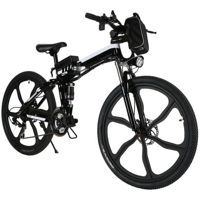 Vélo Montagne Pliant Vtt Adulte Homme 24/26 Pouces 24/27/30 Vitesses Velo  Charge Max: 150 Kg - Cdiscount Sport