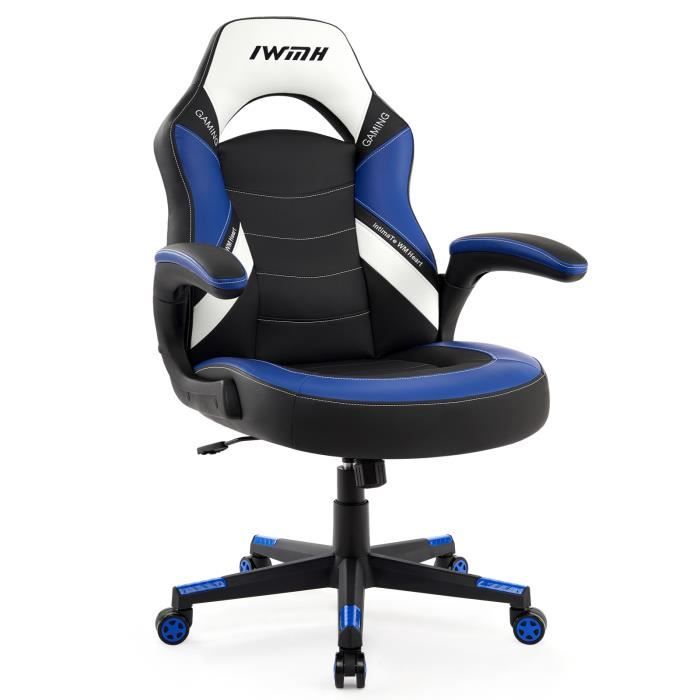 IntimaTe WM Heart Chaise Gaming, Fauteuil Gaming en Tissu Racing