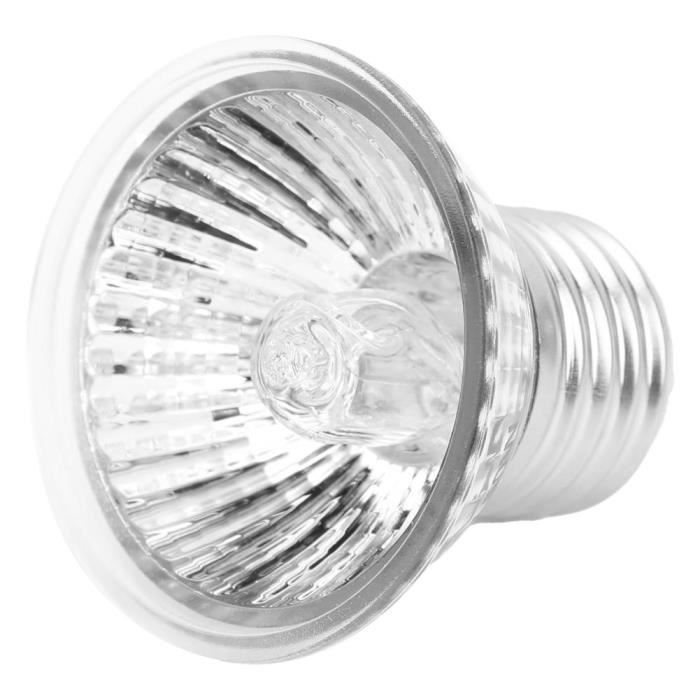 Comparer les prix de keenso Ampoule chauffante pour reptiles E27 Ampoule Chauffante Lampe Bain de Soleil Aquarium pour Reptiles Tortues 220‑240V