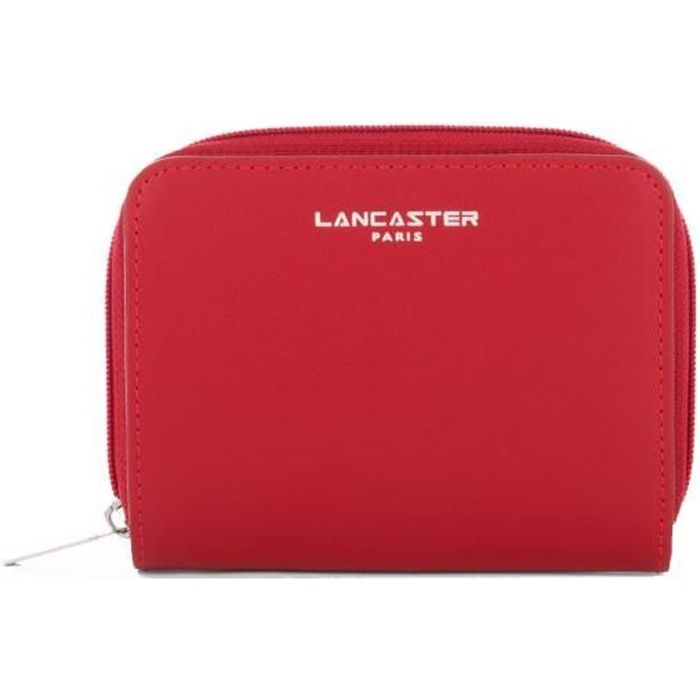 Portefeuille Lancaster en cuir ref_lan41893 Rouge