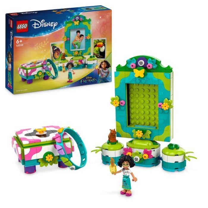 LEGO ? Disney Encanto 43239 Le Cadre Photo et la Boîte à Bijoux de Mirabel, Jouet Créatif