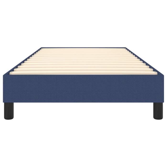 Sommier à ressorts - MOTHINESSTO - Bleu - 80x200 cm - Tissu 100% polyester - Montage facile
