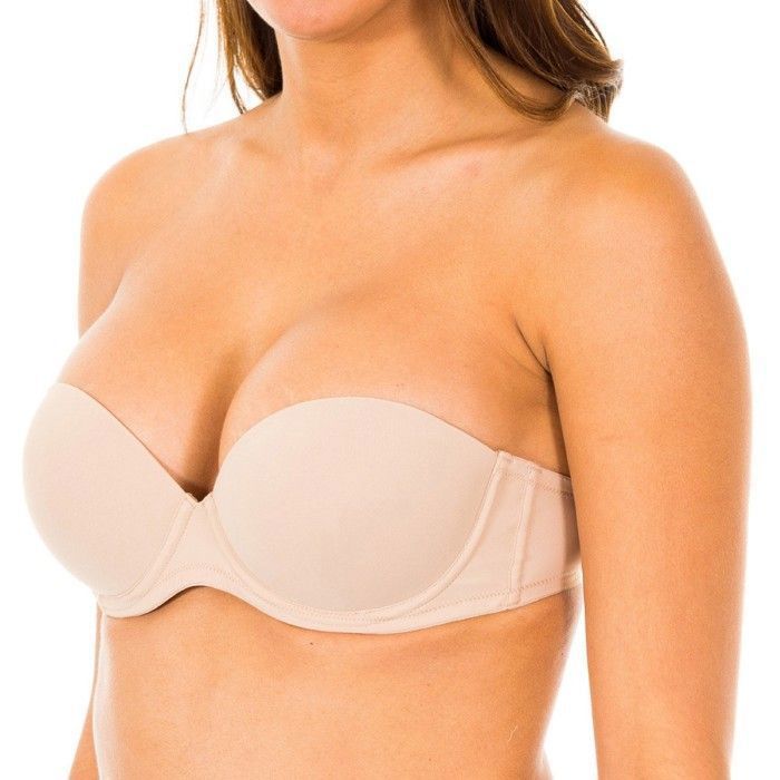 Soutien-gorge sans bretelles pour femme avec rembourrage et